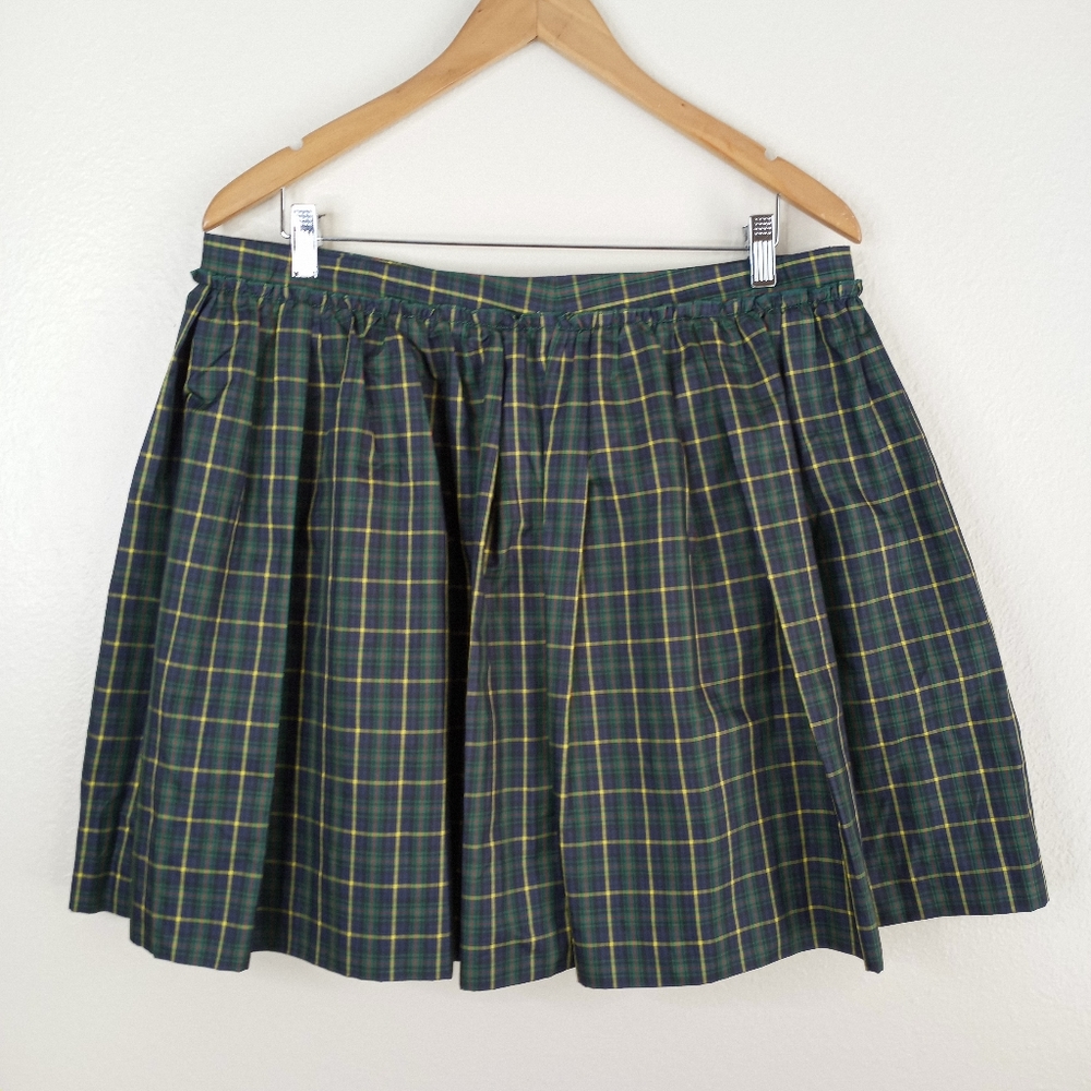 Tommy Hilfiger Plaid Pleated Mini Skirt Size 12